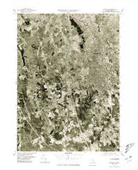 Brockton Massachusetts Historical topographic map, 1:25000 scale, 7.5 X 7.5 Minute, Year 1977