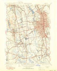 Brockton Massachusetts Historical topographic map, 1:31680 scale, 7.5 X 7.5 Minute, Year 1941