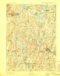 Brookfield Massachusetts Historical topographic map, 1:62500 scale, 15 X 15 Minute, Year 1893