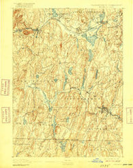Brookfield Massachusetts Historical topographic map, 1:62500 scale, 15 X 15 Minute, Year 1893