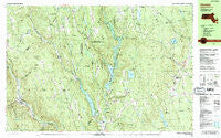 Chester Massachusetts Historical topographic map, 1:25000 scale, 7.5 X 15 Minute, Year 1987