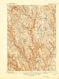 Chesterfield Massachusetts Historical topographic map, 1:62500 scale, 15 X 15 Minute, Year 1895