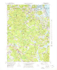 Cohasset Massachusetts Historical topographic map, 1:25000 scale, 7.5 X 7.5 Minute, Year 1974