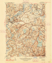 Concord Massachusetts Historical topographic map, 1:31680 scale, 7.5 X 7.5 Minute, Year 1943