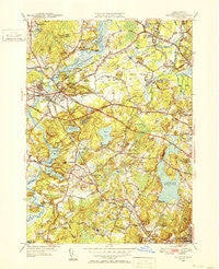 Concord Massachusetts Historical topographic map, 1:31680 scale, 7.5 X 7.5 Minute, Year 1950