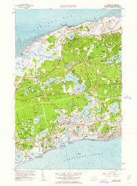 Dennis Massachusetts Historical topographic map, 1:24000 scale, 7.5 X 7.5 Minute, Year 1961