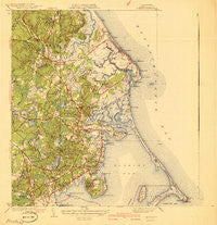 Duxbury Massachusetts Historical topographic map, 1:31680 scale, 7.5 X 7.5 Minute, Year 1941