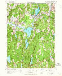East Brookfield Massachusetts Historical topographic map, 1:24000 scale, 7.5 X 7.5 Minute, Year 1954