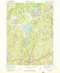 East Brookfield Massachusetts Historical topographic map, 1:24000 scale, 7.5 X 7.5 Minute, Year 1969
