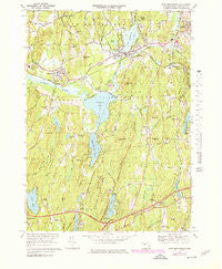 East Brookfield Massachusetts Historical topographic map, 1:25000 scale, 7.5 X 7.5 Minute, Year 1969