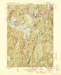 East Brookfield Massachusetts Historical topographic map, 1:31680 scale, 7.5 X 7.5 Minute, Year 1946