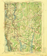 East Providence Rhode Island Historical topographic map, 1:31680 scale, 7.5 X 7.5 Minute, Year 1941