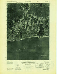 Falmouth Massachusetts Historical topographic map, 1:25000 scale, 7.5 X 7.5 Minute, Year 1949