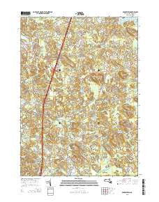 Georgetown Massachusetts Current topographic map, 1:24000 scale, 7.5 X 7.5 Minute, Year 2015