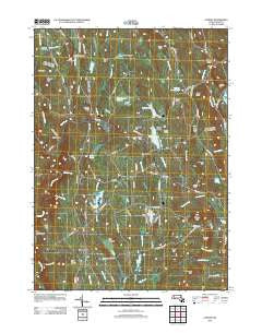 Goshen Massachusetts Historical topographic map, 1:24000 scale, 7.5 X 7.5 Minute, Year 2012