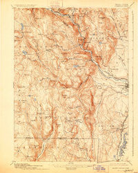 Granville Massachusetts Historical topographic map, 1:62500 scale, 15 X 15 Minute, Year 1895