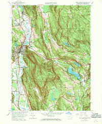 Great Barrington Massachusetts Historical topographic map, 1:24000 scale, 7.5 X 7.5 Minute, Year 1958