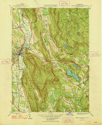 Great Barrington Massachusetts Historical topographic map, 1:31680 scale, 7.5 X 7.5 Minute, Year 1948