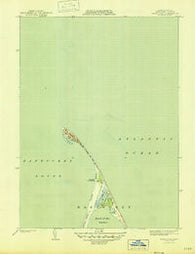Great Point Massachusetts Historical topographic map, 1:31680 scale, 7.5 X 7.5 Minute, Year 1945