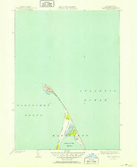 Great Point Massachusetts Historical topographic map, 1:31680 scale, 7.5 X 7.5 Minute, Year 1951