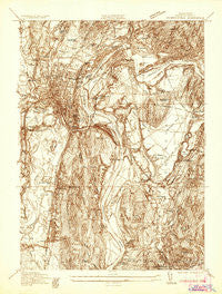 Greenfield Massachusetts Historical topographic map, 1:24000 scale, 7.5 X 7.5 Minute, Year 1936