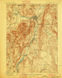 Greylock Massachusetts Historical topographic map, 1:62500 scale, 15 X 15 Minute, Year 1898