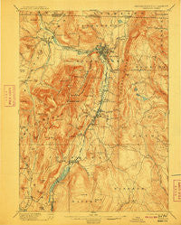 Greylock Massachusetts Historical topographic map, 1:62500 scale, 15 X 15 Minute, Year 1898