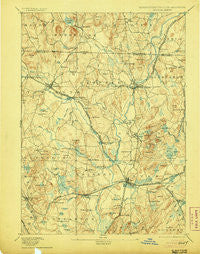 Groton Massachusetts Historical topographic map, 1:62500 scale, 15 X 15 Minute, Year 1893