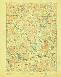 Groton Massachusetts Historical topographic map, 1:62500 scale, 15 X 15 Minute, Year 1893