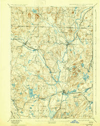 Groton Massachusetts Historical topographic map, 1:62500 scale, 15 X 15 Minute, Year 1893