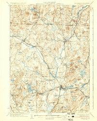Groton Massachusetts Historical topographic map, 1:62500 scale, 15 X 15 Minute, Year 1936
