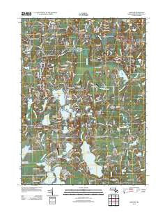 Hanover Massachusetts Historical topographic map, 1:24000 scale, 7.5 X 7.5 Minute, Year 2012