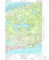 Harwich Massachusetts Historical topographic map, 1:25000 scale, 7.5 X 7.5 Minute, Year 1974