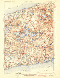 Harwich Massachusetts Historical topographic map, 1:31680 scale, 7.5 X 7.5 Minute, Year 1943