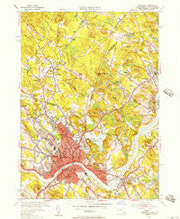 Haverhill Massachusetts Historical topographic map, 1:24000 scale, 7.5 X 7.5 Minute, Year 1955