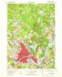 Haverhill Massachusetts Historical topographic map, 1:24000 scale, 7.5 X 7.5 Minute, Year 1955