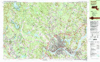 Haverhill Massachusetts Historical topographic map, 1:25000 scale, 7.5 X 15 Minute, Year 1987