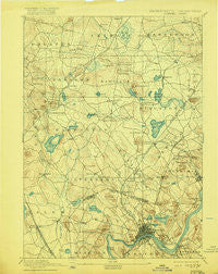 Haverhill New Hampshire Historical topographic map, 1:62500 scale, 15 X 15 Minute, Year 1893