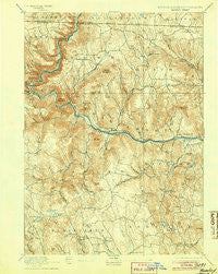 Hawley Massachusetts Historical topographic map, 1:62500 scale, 15 X 15 Minute, Year 1894
