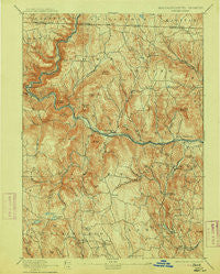 Hawley Massachusetts Historical topographic map, 1:62500 scale, 15 X 15 Minute, Year 1894