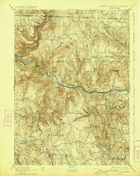 Hawley Massachusetts Historical topographic map, 1:62500 scale, 15 X 15 Minute, Year 1894