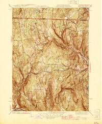 Heath Massachusetts Historical topographic map, 1:31680 scale, 7.5 X 7.5 Minute, Year 1945