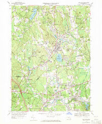 Holliston Massachusetts Historical topographic map, 1:24000 scale, 7.5 X 7.5 Minute, Year 1969