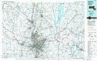 Holyoke Massachusetts Historical topographic map, 1:100000 scale, 30 X 60 Minute, Year 1985