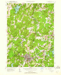 Hudson Massachusetts Historical topographic map, 1:24000 scale, 7.5 X 7.5 Minute, Year 1950
