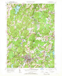 Hudson Massachusetts Historical topographic map, 1:24000 scale, 7.5 X 7.5 Minute, Year 1950
