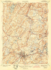 Hudson Massachusetts Historical topographic map, 1:31680 scale, 7.5 X 7.5 Minute, Year 1943