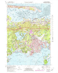 Hyannis Massachusetts Historical topographic map, 1:25000 scale, 7.5 X 7.5 Minute, Year 1974