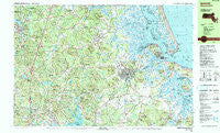 Ipswich Massachusetts Historical topographic map, 1:25000 scale, 7.5 X 15 Minute, Year 1985