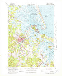 Ipswich Massachusetts Historical topographic map, 1:25000 scale, 7.5 X 7.5 Minute, Year 1966